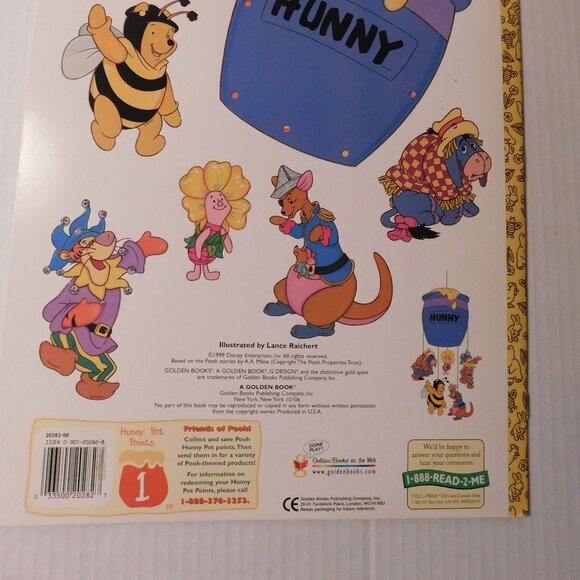 Vintage Winnie the Pooh Paper Doll Book Let's Dress Up 1999 Golden Books - Picture 3 of 8